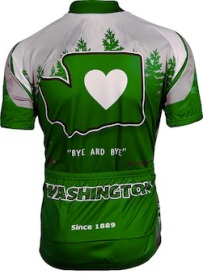 I Love Washington Cycling Jersey | It's In My Heart